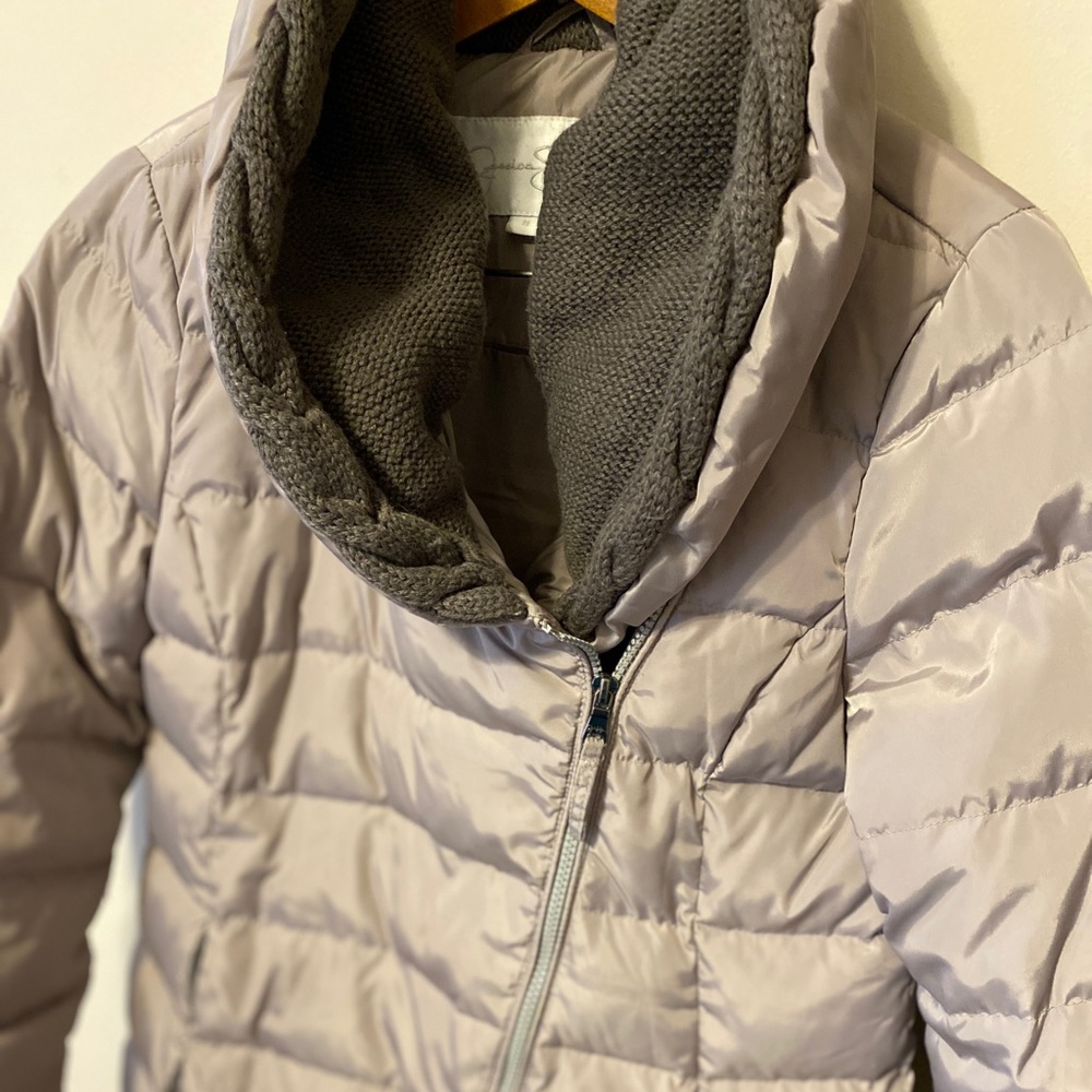 Beautiful champagne colored down filled jacket